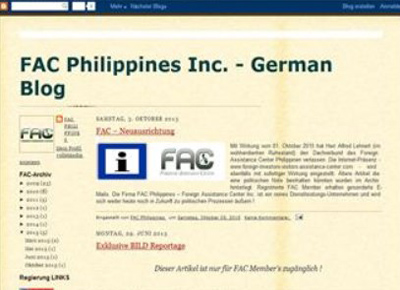 FAC Philippines German Blog